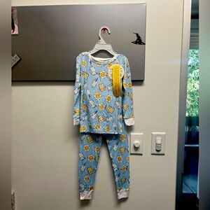 NWT little sleepies size 3t breakfast buddies blue pajamas